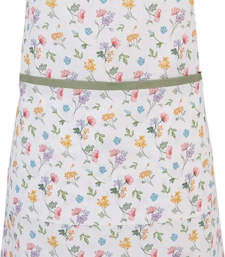 Bavlnená zástera s kvetinovým motívom Colourful Flowers - 70*85cm