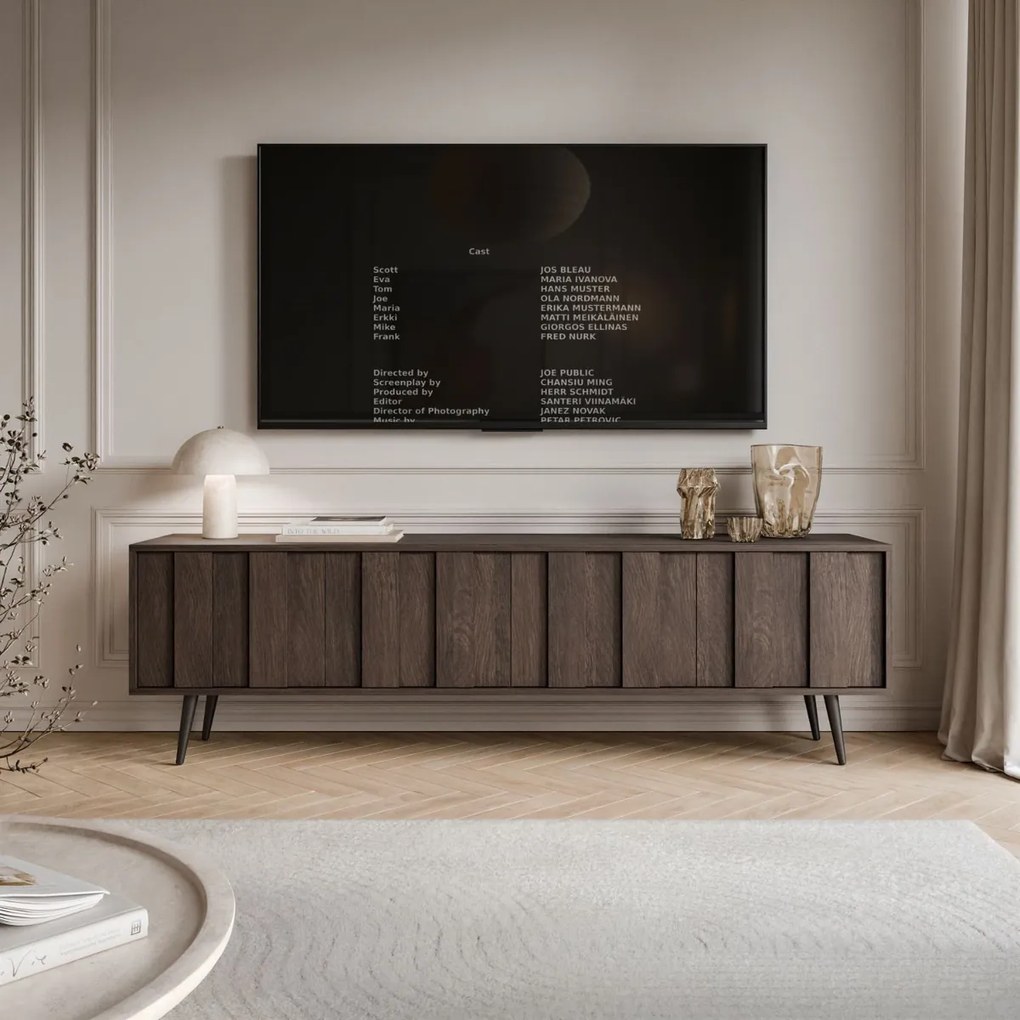TV STOLÍK ELVIRA DUB DUNIN LED 183 cm