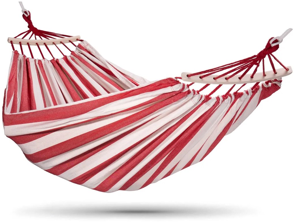 Hojdacia sieť EDEN pre 2 osoby červeno-biela