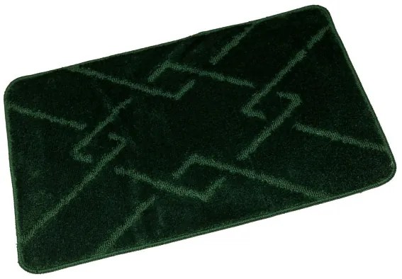 Dvojdielna sada kúpeľňových koberčekov MORENO tmavozelená