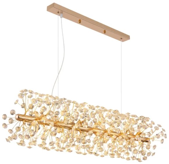 Globo 64135H4 - LED luster na lanku KATRINA 12xG9/3,5W/230V zlatý