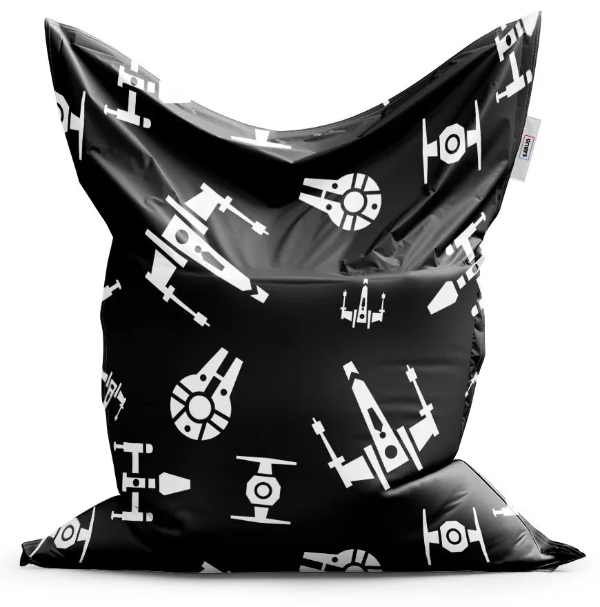 Sablio Sedací vak Star Wars Vesmírne lode Pattern - 200x140 cm