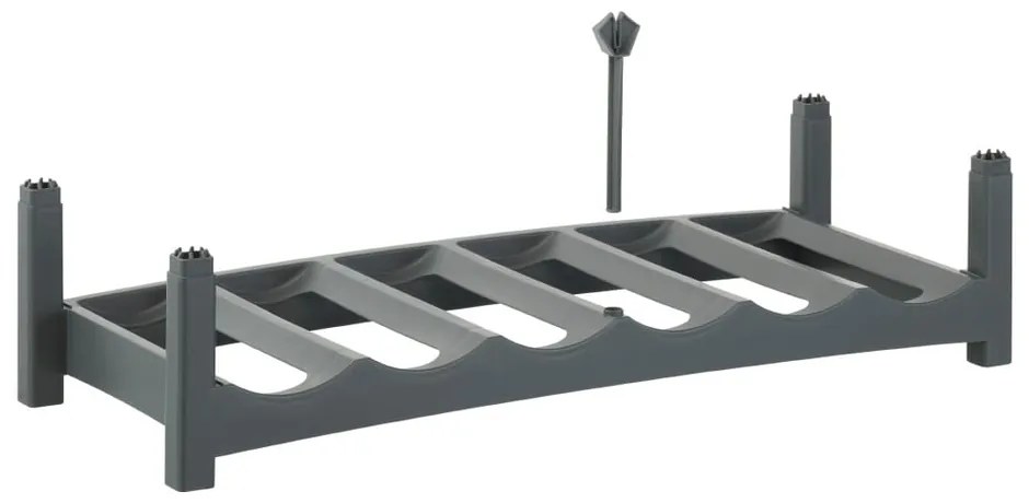 Sivý plastový stojan na víno Vario - Rotho