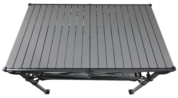 Skladací kempingový stôl 118x70 cm antracit