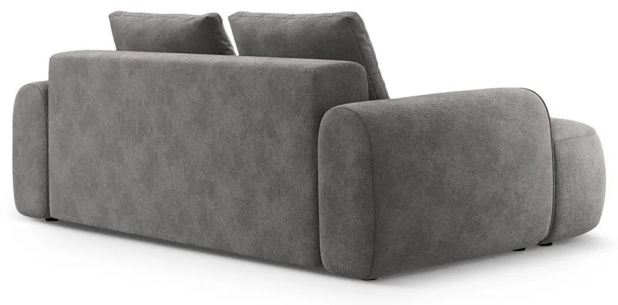 Sivá zamatová pohovka 200 cm Linz – Cosmopolitan Design