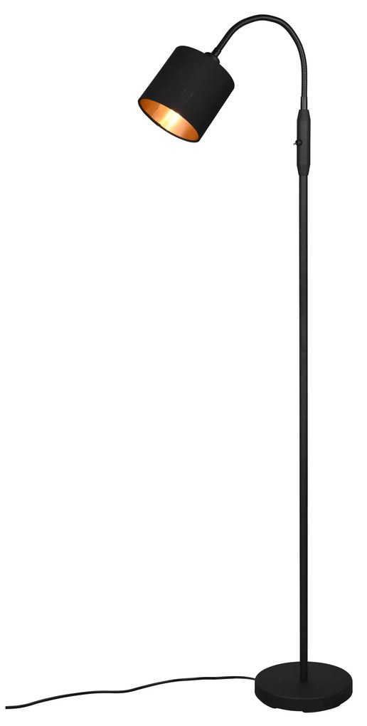 Stojacia lampa Reality »Tommy«, čierna