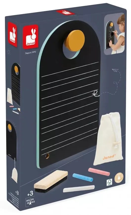 Obojstranná prenosná drevená tabuľa na zavesenie