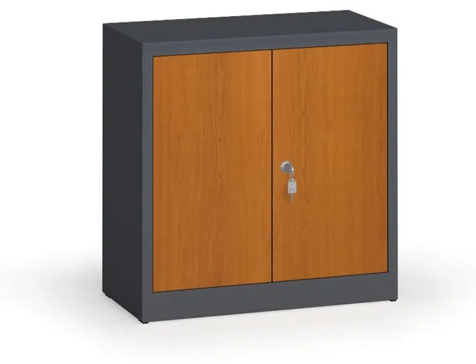 Alfa 3 Zvárané skrine s lamino dverami, 800 x 800 x 400 mm, RAL 7016/čerešňa