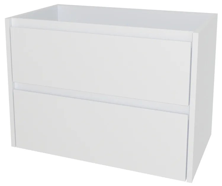 Mereo, Mereo Opto, kúpeľňová skrinka 61 cm, Multidecor, Biela vysoký lesk perlička, MER-CN990SBIEL
