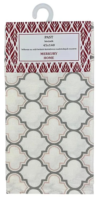 Bavlnený behúň PASTsvetlošedá 45x140