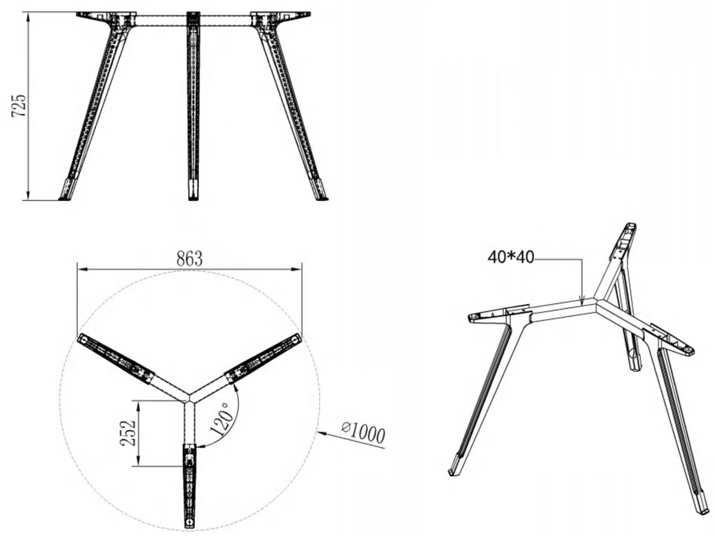Konferenčný stôl PRIMO ZEN, priemer 100 cm, sivostrieborná podnož, buk