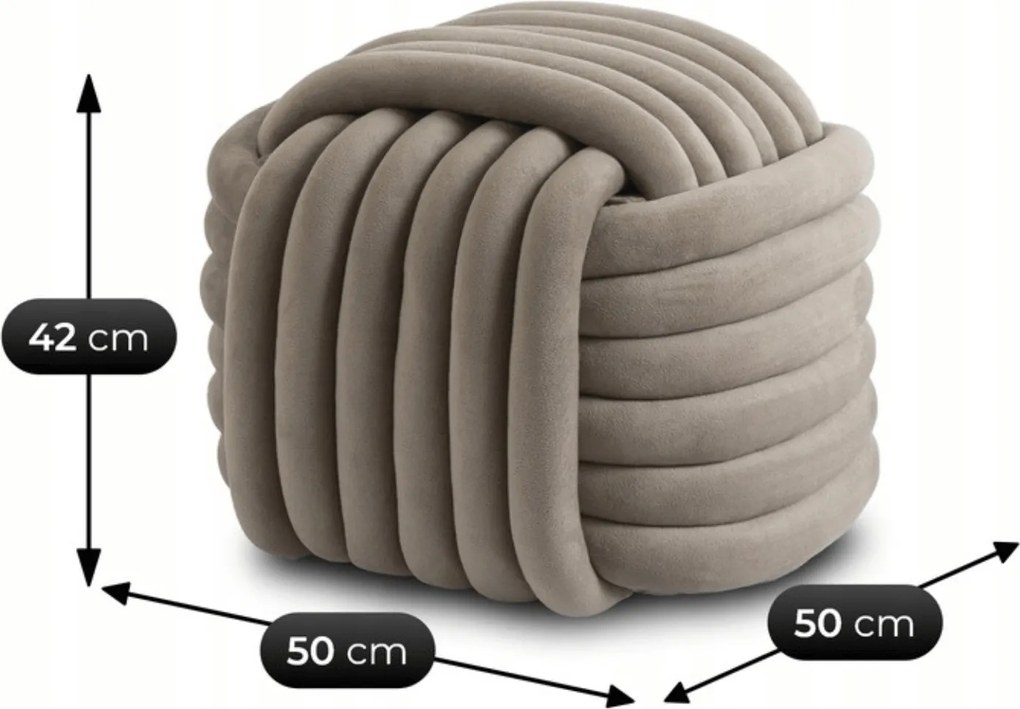 PROXIMA.store - Moderná taburetka Magma FARBA: béžová