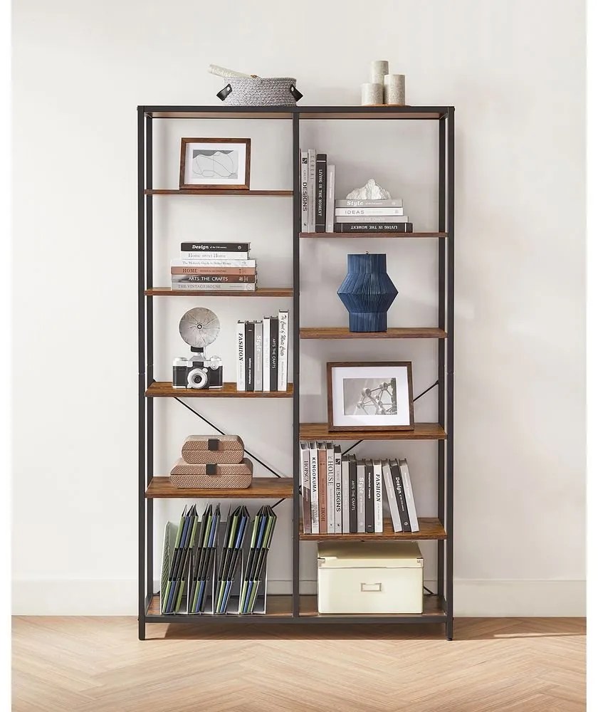 Knižnica VASAGLE s otvorenými priehradkami LLS155B01