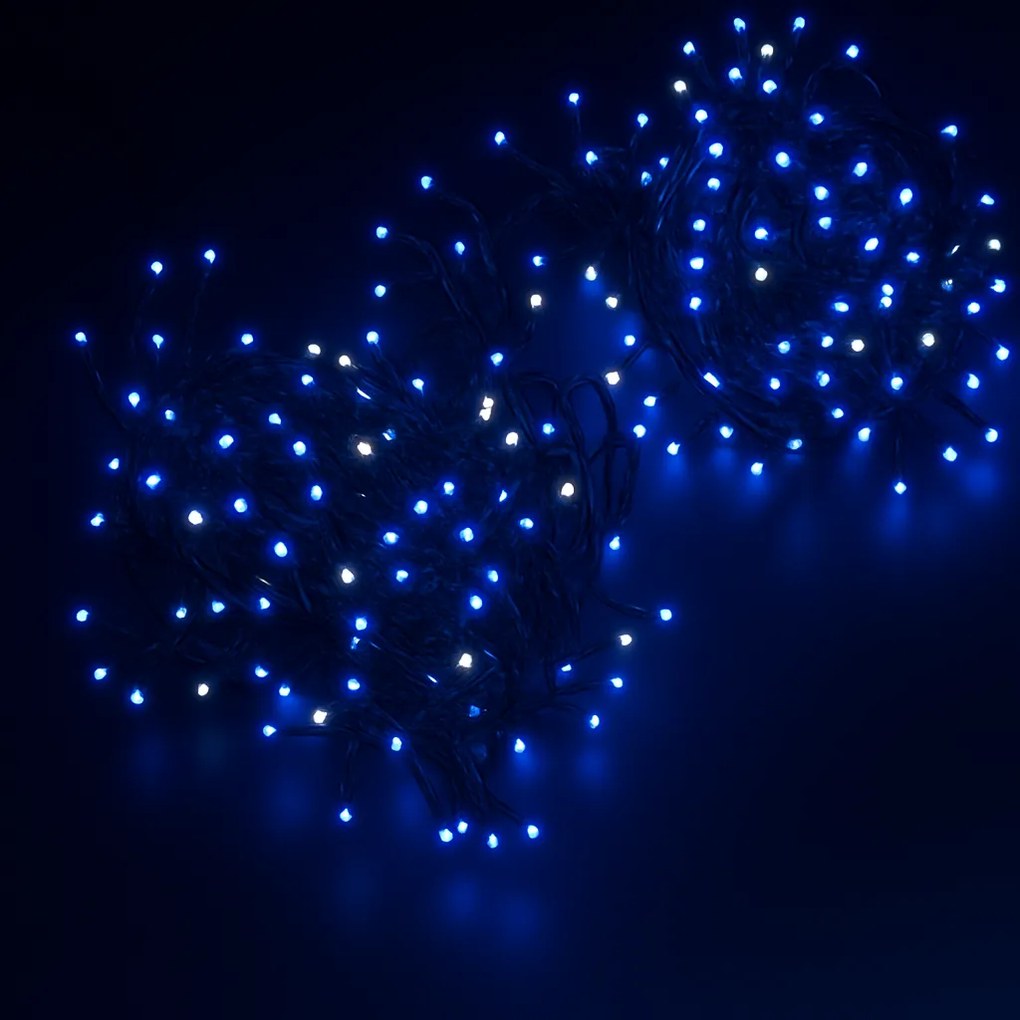 Vianočné svetielka vonkajšie FLASH modrá 500 LED