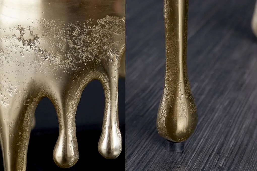 Dizajnový konferenčný stolík Gwendolyn 51 cm zlatý