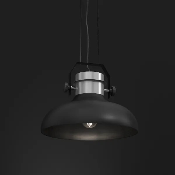 Luster na lanku HELSING 1xE27/60W/230V matný chróm