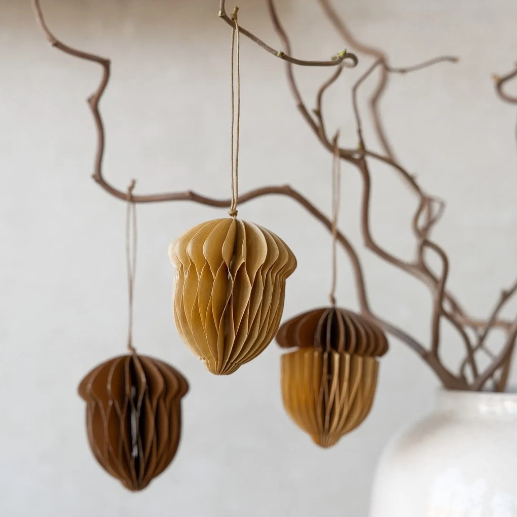 Storefactory Jesenná dekorácia Ekholmen Light Brown 8 cm