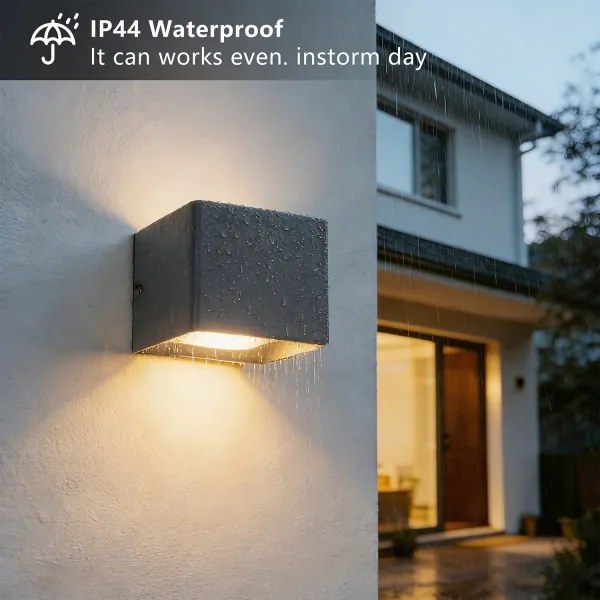 Brilagi - LED Vonkajšie nástenné svietidlo DONNANI LED/5W/230V 10 cm antracit IP44