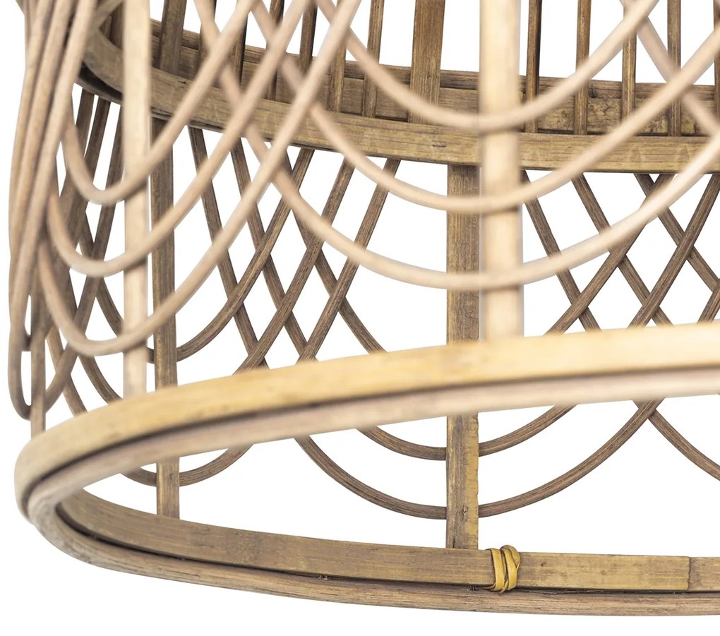 Inteligentné ratanové závesné svietidlo 44 cm vrátane Wifi G95 - Michelle