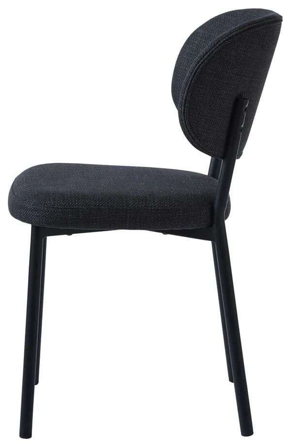 Tmavosivá jedálenská stolička Fowler – Unique Furniture