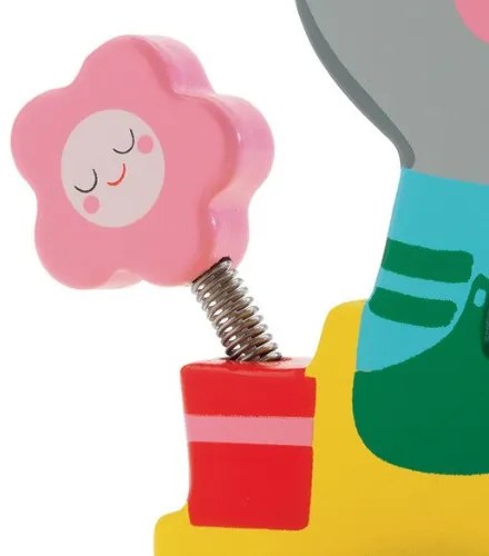 Ťahací králik s kvetinkou