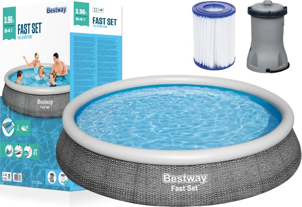 Záhradný detský bazén Bestway 396 x 84 cm 57376