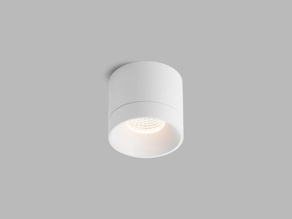 LED2 Bodové stropné LED osvetlenie TINY, 8W, teplá biela, okrúhle, biele
