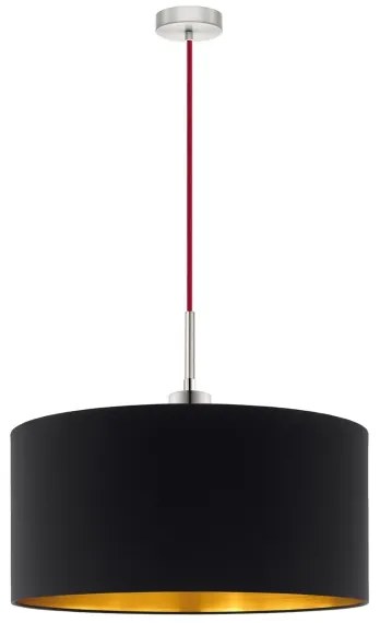 Eglo - LED  Luster na lanku TUNJA 1xE27/60W/230V čierna