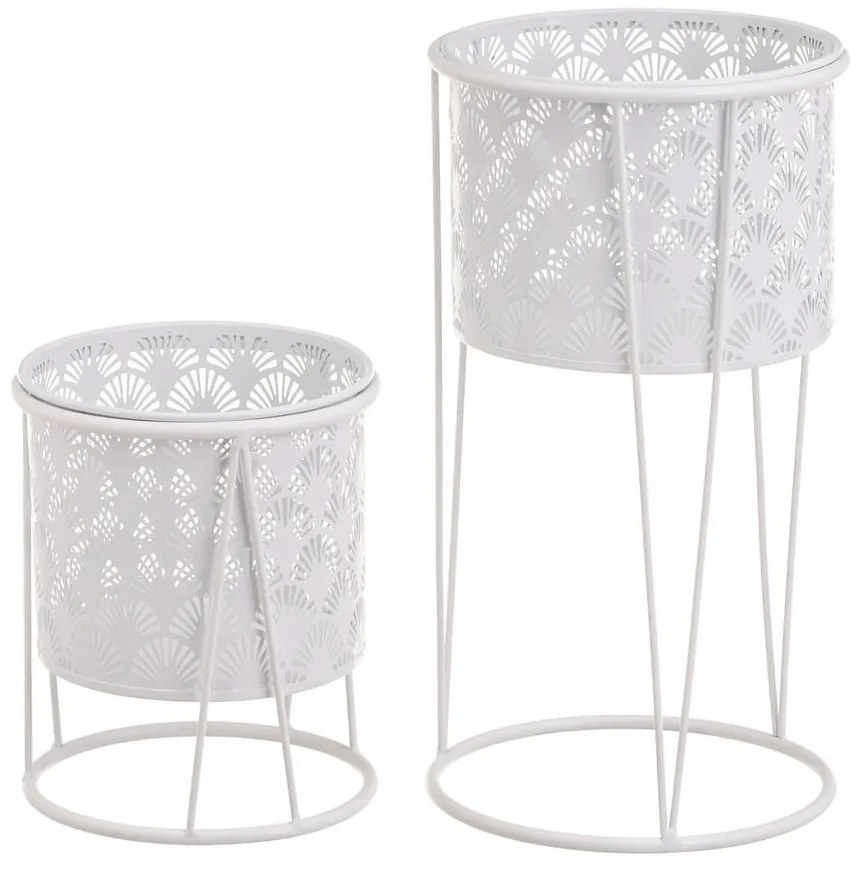 Kovové stojany na kvety v súprave 2 ks ø 22 cm (výška 40 cm) – Casa Selección