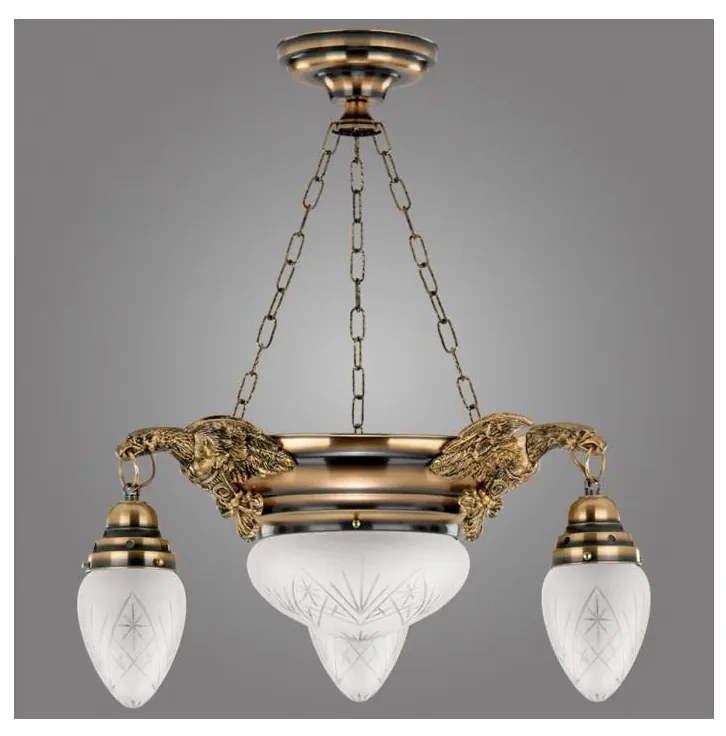 Kemar OW30/P - Luster OURO EAGLE 3xE27/60W + 1xE27/100W/230V