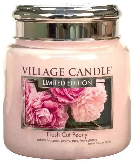 VILLAGE CANDLE Sviečka Village Candle - Fresh Cut Peony 389g