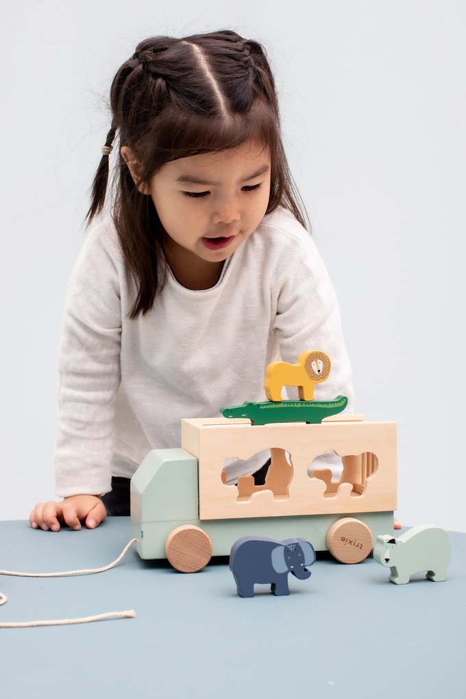 Trixie Drevený truck so zvieratkami