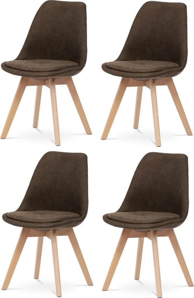Súprava jedálenských stoličiek CT-751 BR2, 4 ks