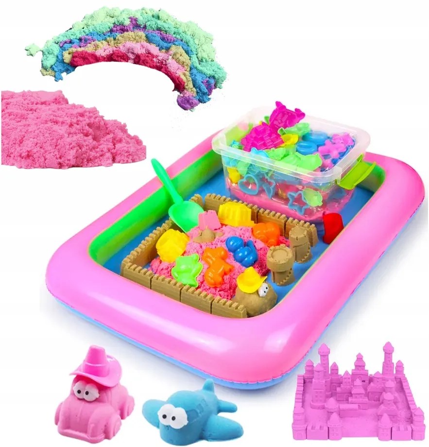 AFF Magický tekutý piesok 3000 g + formičky + pieskovisko