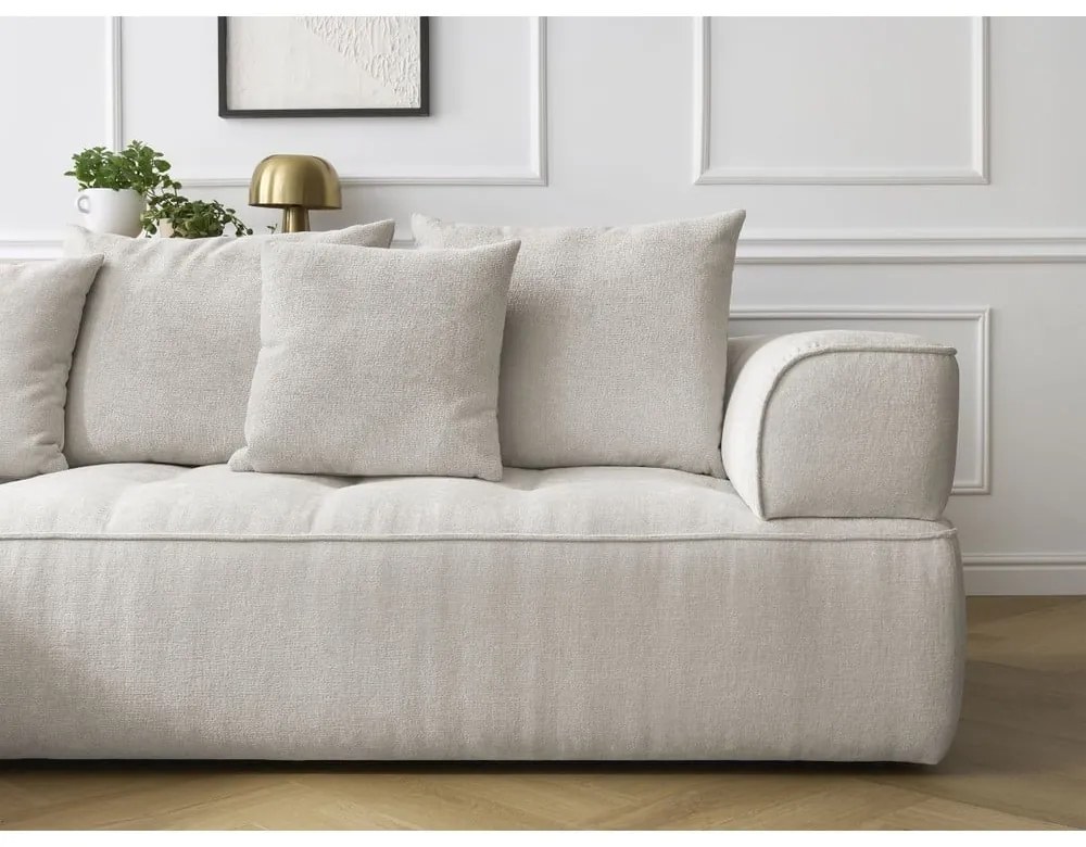 Béžová ženilková rohová pohovka (ľavý roh/do L) Whesley – Bobochic Paris