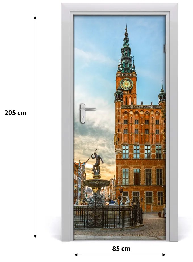 Fototapeta samolepiace na dvere Gdaňsk Poľsko 85x205 cm