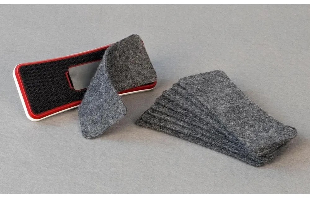 Magnetická stierka ALFA s výmenným filcom, biela