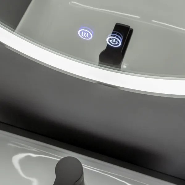 Brilagi-LED stmievateľné vyhrievané zrkadlo s podsvietením ALU PRO LED/18W/230V pr. 60 cm IP44 matný chróm