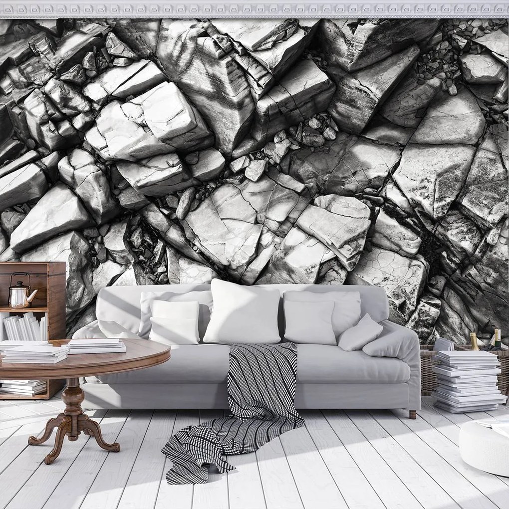 Fototapeta - Strieborné skaly (254x184 cm)