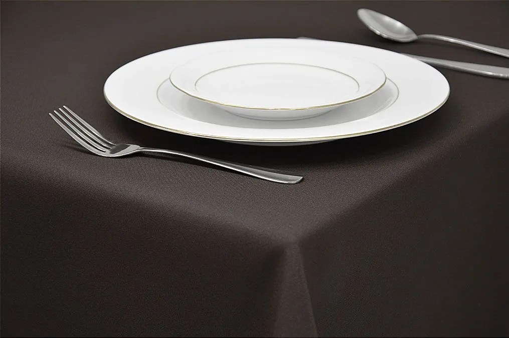 Dekorstudio Obrus na stôl - tmavo hnedý Rozmer obrusu (šírka x dĺžka): 140x180cm
