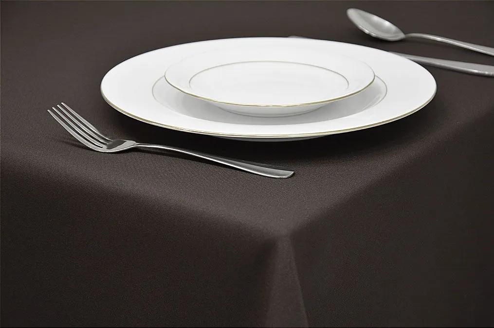 Dekorstudio Obrus na stôl - tmavo hnedý Rozmer obrusu (šírka x dĺžka): 140x220cm