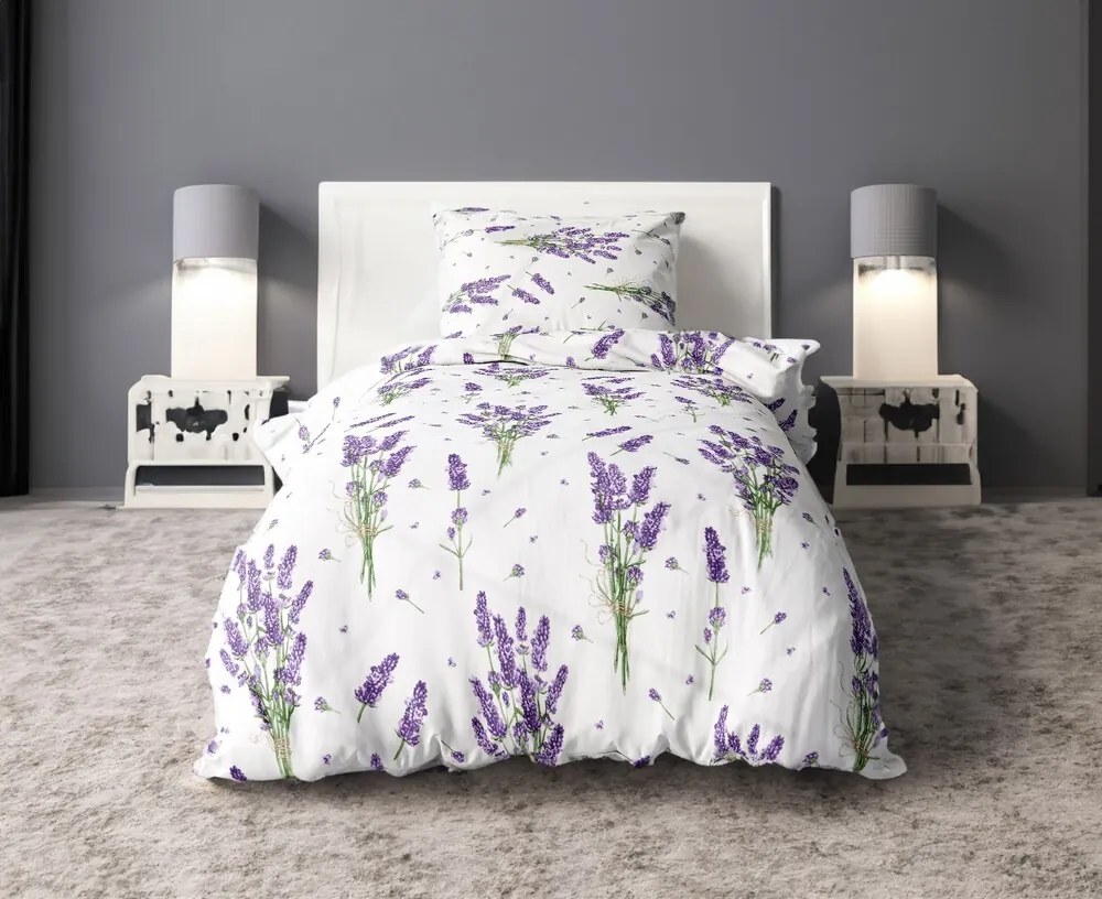 Bavlnené obliečky ZELDA LAVENDER 2-dielna sada 140x200 cm