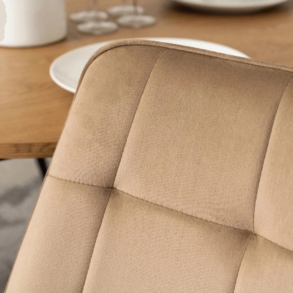 PROXIMA.store - Čalúnená jedálenská stolička RIO FARBA: čierna