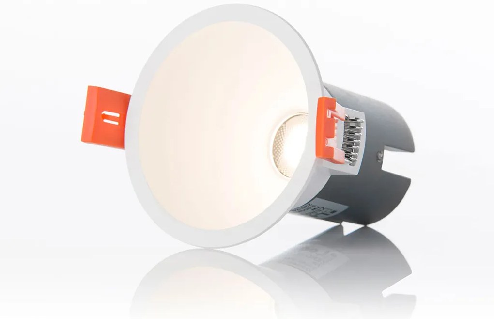 LED2 Kúpeľňové zápustné bodové LED osvetlenie ZERO, 10W, denná biela, okrúhle, biele, IP43