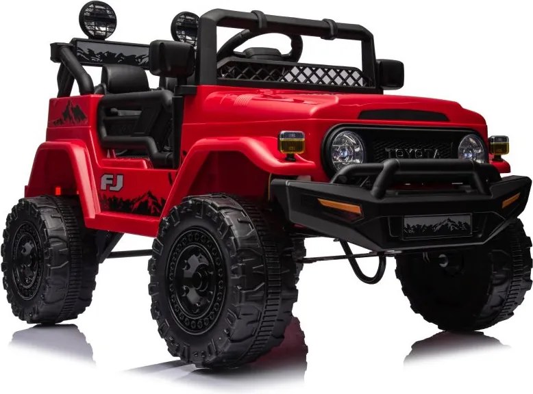 LEAN CARS Elektrické autíčko Toyota FJ 4x4, červené