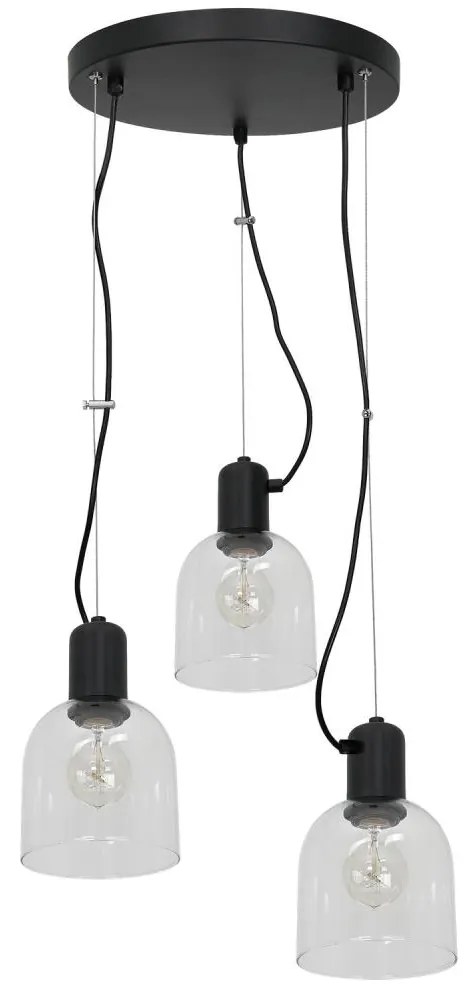 Luster na lanku BANCO 3xE27/15W/230V