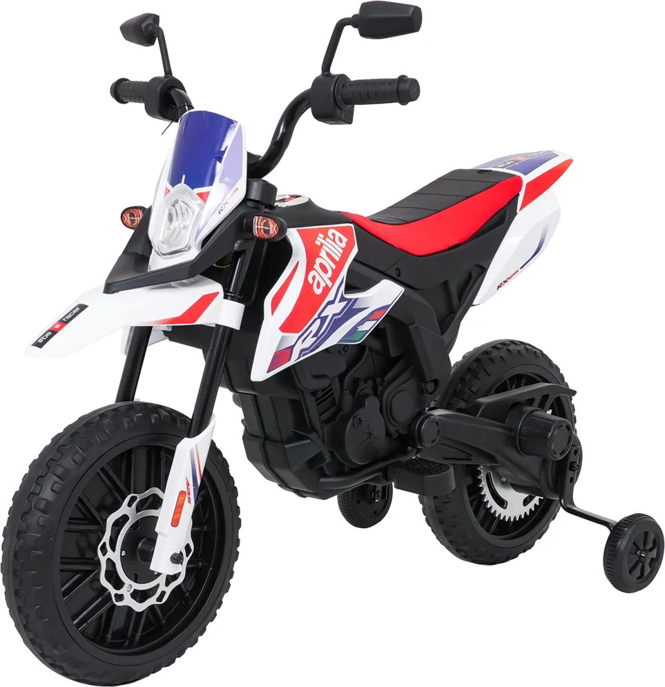 Ramiz Detský motocykel Aprilia RX biely