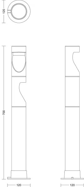 Philips - SADA 3x LED Vonkajšia lampa GARDENLINK DESI LED/1,5W/230V 2700K IP44