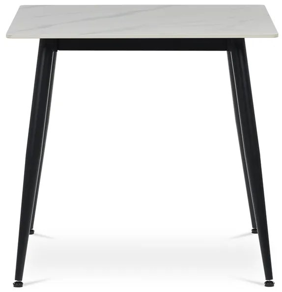 Autronic BONTEC Jídelní stôl 80x80cm, keramika, mramor, HT-398M GREY Farba: Šedá