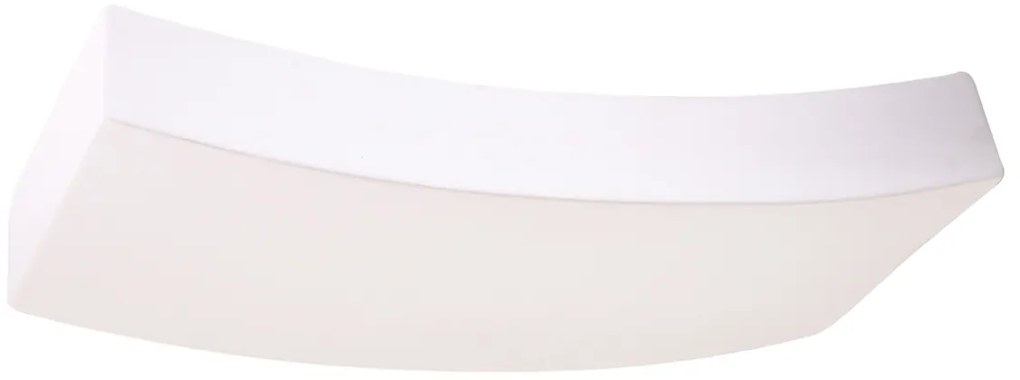 Nástenné svietidlo Hattor, 1x biele keramické tienidlo